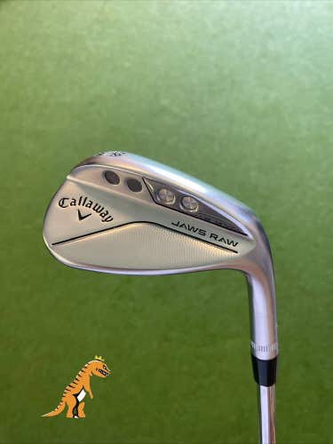 Used RH Callaway Jaws Raw Chrome 58.12* Lob Wedge Dynamic Gold Tour Issue Steel