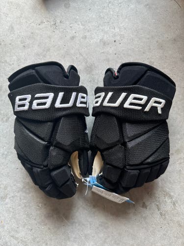 NHL Tyler Seguin New With Tags Bauer 14" Pro Stock Vapor Hyperlite Pro Gloves Dallas Stars Black