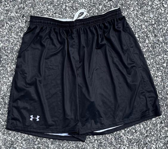 Under Armour Men's Large Black Lacrosse Shorts 1274391