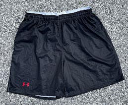 Under Armour Men's Large Black Lacrosse Shorts 1274391