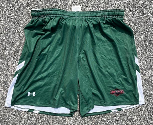 Under Armour All America Men's Dark Green Lacrosse Shorts 1274391