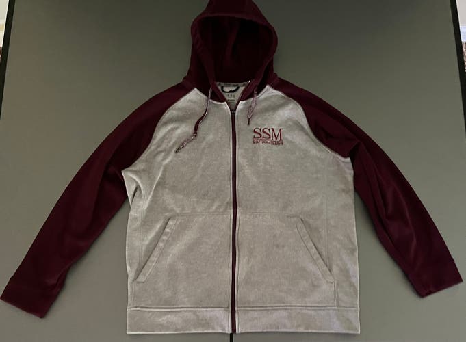 XL Shattuck St. Mary’s Adidas team issue Hoodie full zipper Climawarm Sweatshirt Hockey Soccer