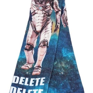 Doctor Who Cybermen Delete Delete Slogan - Adult 6-12 Long Socks 2009 - Style 4