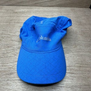 COLUMBIA Strapback Cycling Panel Hat Blue Outdoor Polyester Running Sports Cap
