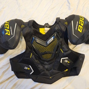 Used Large Senior Bauer Supreme 3S Shoulder Pads
