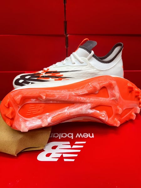 White New Size 9.0 Men's (Women's 10.5) Adult New Balance BurnX3 Cleats
