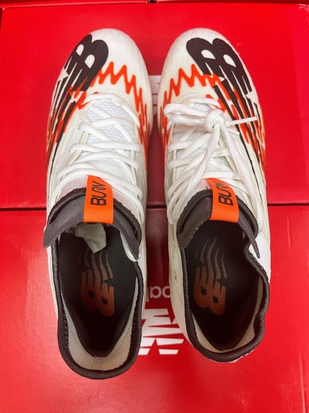 White New Size 9.0 Men's (Women's 10.5) Adult New Balance BurnX3 Cleats