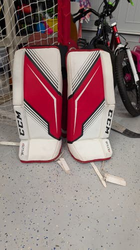 Used 24" CCM YTFlex 2 Goalie Leg Pads