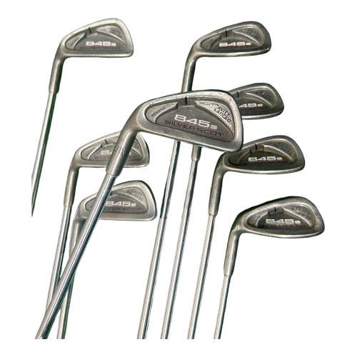 LH Tommy Armour 845s Silver Scot Iron Set 3-PW (No 4) + GW S Flex Steel *READ*