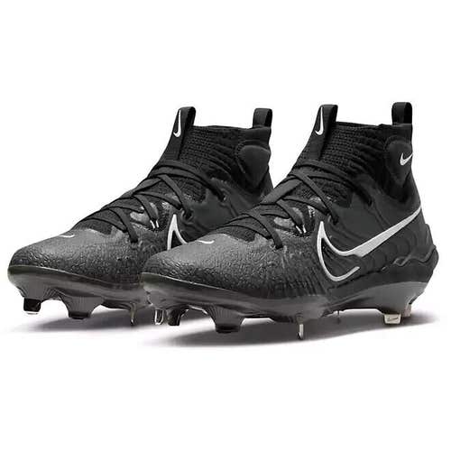 NIKE ALPHA HUARACHE NXT Black Metal Baseball Cleats DJ6517-010 BLK Size 7.5 New!