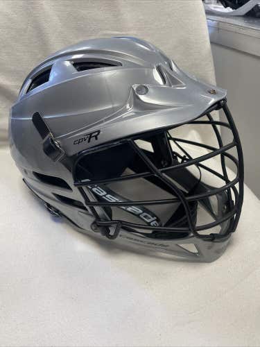 Size Adjustable M / L Cascade CPV R Lacrosse Helmet. Gray.