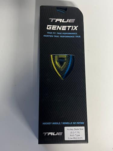 TRUE GENETIX HOCKEY ORTHOTIC INSOLES SIZE 5-7.5 NEW