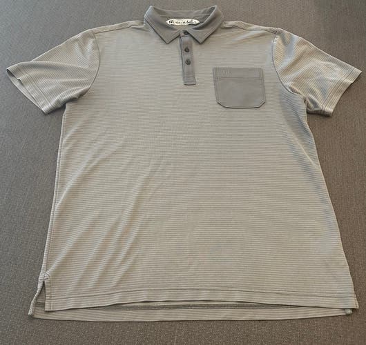 Travis Mathew medium, gray polo