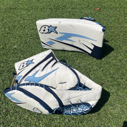 Brian’s Sub Zero Glove + Blocker set Blue White Winnipeg Senior