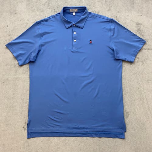 Peter Millar Polo Shirt Men Large Golf Short Sleeve Summer Comfort Lighthouse