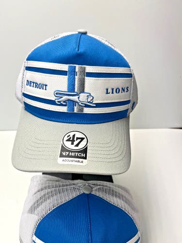 47 Brand Detriot Lions Retro Gridiron Super Stripe '47 Hitch NFL Branded Hat