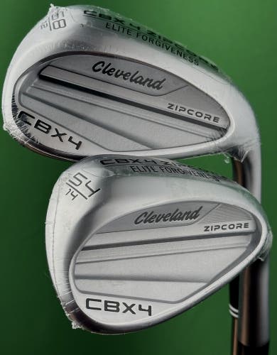 Cleveland CBX 4 Zipcore Wedge Set 54-14*, 58-12* SW LW Sand Lob Steel KBS RH New