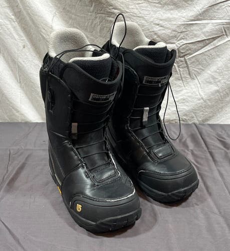 Burton Driver X Black Leather All-Mountain Snowboard Boots US Mens 9 EU 42 GREAT