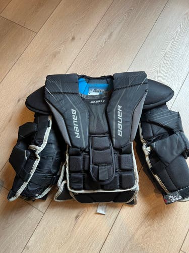 Used  Bauer GSX Goalie Chest Protector With Aegis Wrist Guards