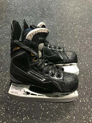 Used Bauer Supreme 160 Youth 12.0 Ice Hockey Skates