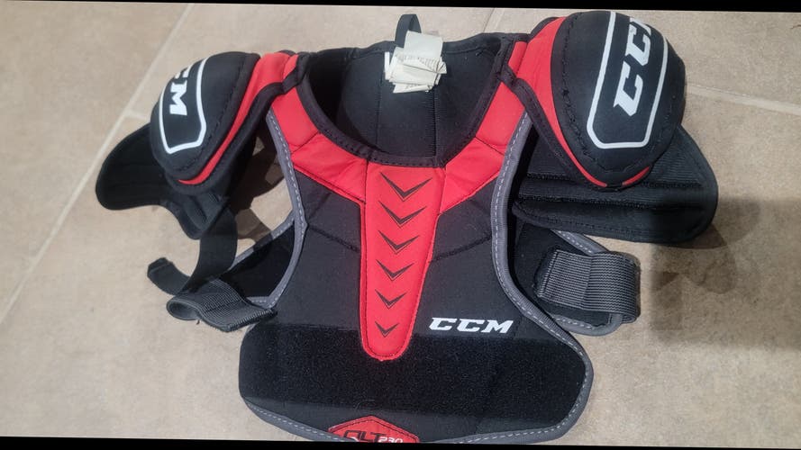 Used Large Youth CCM QLT 230 Shoulder Pads