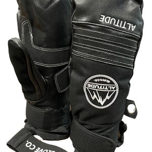 ALTITUDE TECH SHORTY GOATSKIN LEATHER WINTER SKI SNOWBOARD MITTEN
