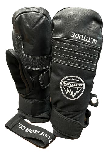 ALTITUDE TECH SHORTY GOATSKIN LEATHER WINTER SKI SNOWBOARD MITTEN