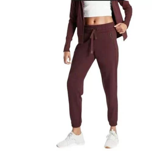 Athleta Bounce Back High Rise Jogger Pants Size: XL Burgundy Lounge Casual