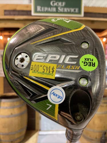 Callaway Epic Flash 21° #7 Fairway Wood Club Regular Flex Graphite Shaft MRH