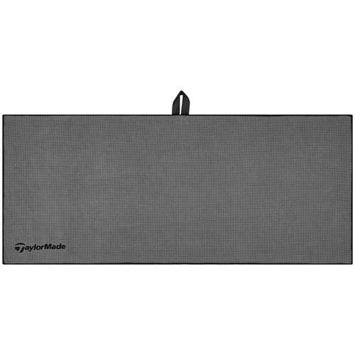 NEW TaylorMade Micro-Fiber 15" x 24" Grey Cart Golf Towel