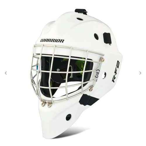 New Warrior F2 E Sr. Goal Mask - White M L