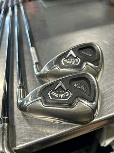 Used Callaway Fusion Wide Sole 3i-sw Regular Flex Graphite Shaft Iron Sets