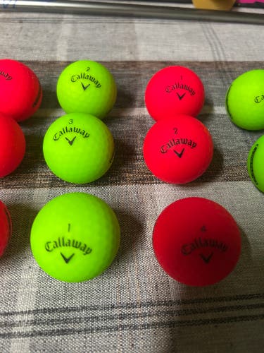 Used Callaway matte Supersoft Golf Balls