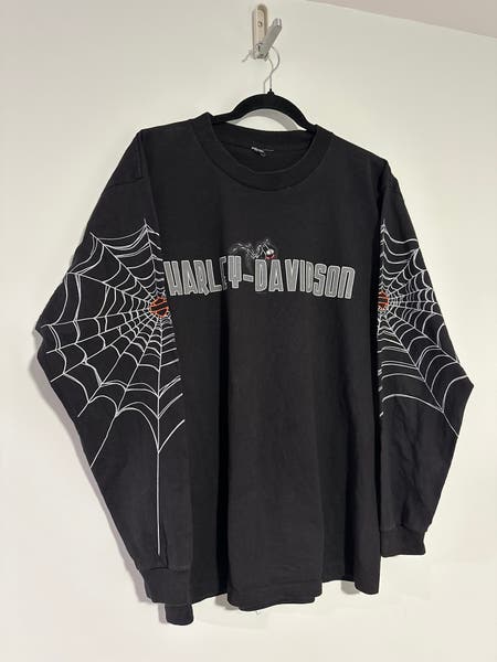 [SP VINTAGE]00s Harley Davidson ロンT 00's HARLEY-DAVIDSON L/S T-shirt Black USA製 SIZE XL 00年代