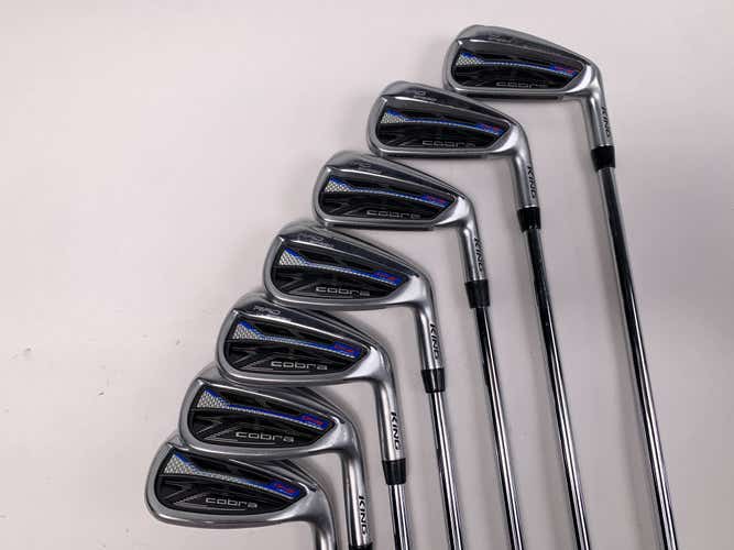 Cobra RAD Speed One Length Iron Set 5-PW+GW KBS Tour Regular RH Jumbo Grips +2"