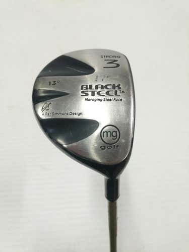 Used Mg Golf Black Steel 3 Wood Graphite Fairway Woods