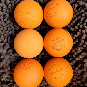 6 Pack Lacrosse Balls (Orange)