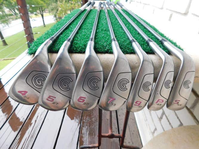 Cleveland Hi Bore (4i,5i,6i,7i,9i,PW,SW) Iron Set w/ Ladies Flex Shafts