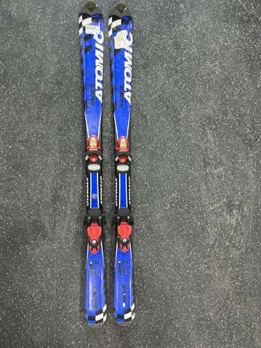 Used Atomic Race 6 130 Cm Boys' Downhill Ski Combo