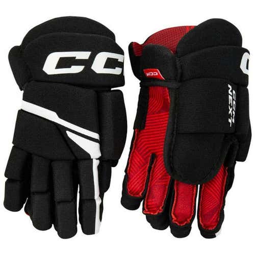 New Ccm Next Glove Bk Wh 12"