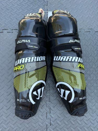 New Senior Warrior Alpha Pro Shin Pads 16"