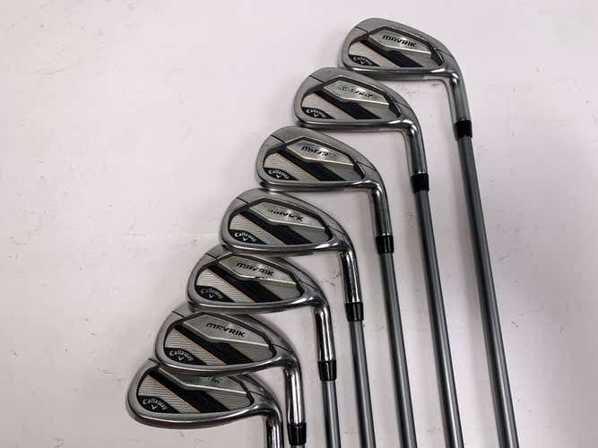 Callaway Mavrik Iron Set 5-PW+AW Project X Catalyst 5.5 Regular RH Midsize Grips