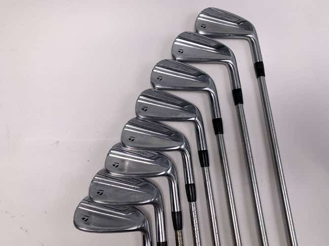 TaylorMade P790 2019 Iron Set 4-PW+AW KBS Tour C-Taper Stiff Steel Mens RH +1/2"