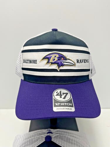 47 Brand Baltimore Ravens Gridiron Super Stripe '47 Hitch NFL Branded Hat