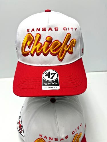 2024 Men's '47 Brand Hitch  Kansas City Chiefs Script Adjustable Strapback Hat