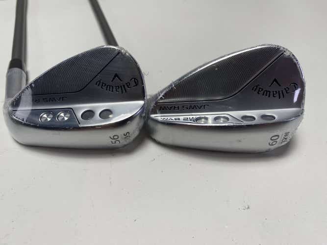 Callaway Jaws Raw Chrome Wedge Set 56* 10 |  60* 12 Project X Catalyst RH NEW