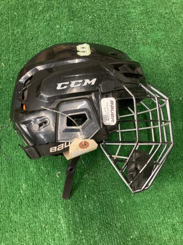 Black Used Medium CCM Tacks 710 Helmet