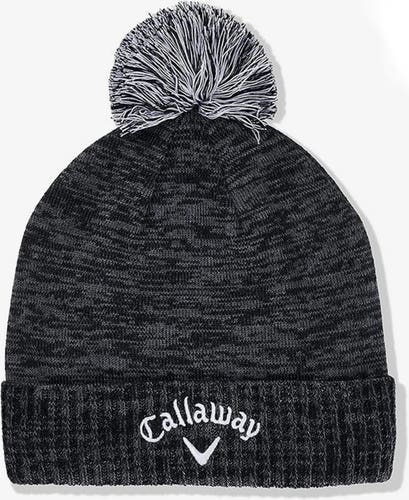 NEW 2023 Callaway Golf Black Winter Pom Pom Beanie/Cap