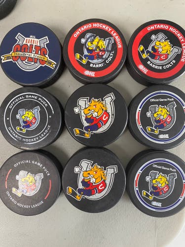 OHL Barrie Colts official pucks