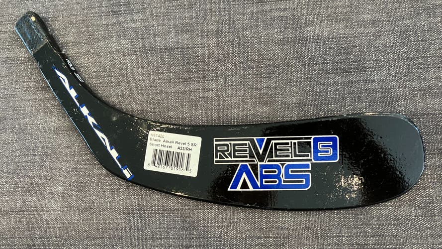 New Alkali Revel 5 ABS Senior Short Hosel Tapered Hockey Blade Right RH A33 Curve